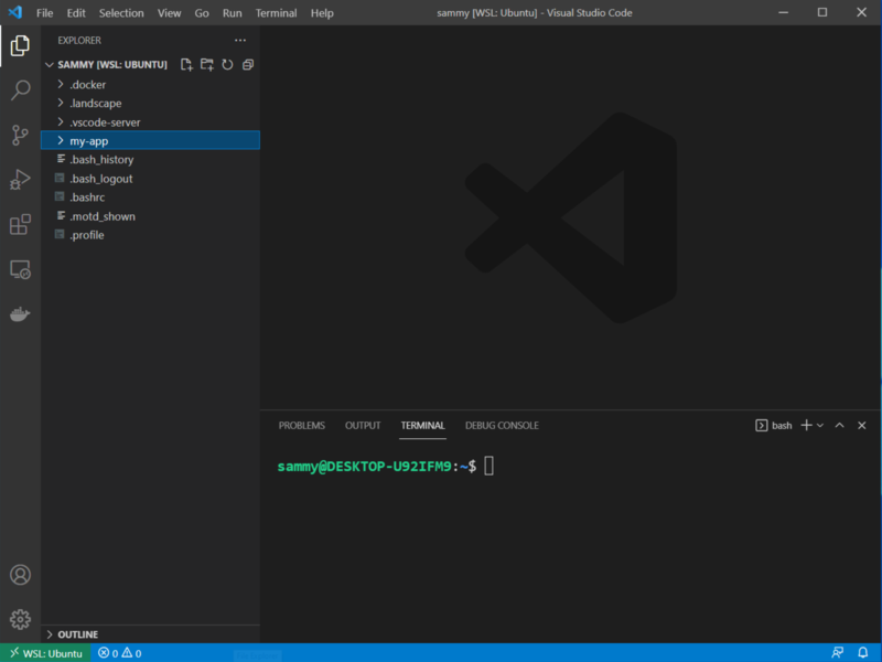 Новый терминал в Visual Studio Code