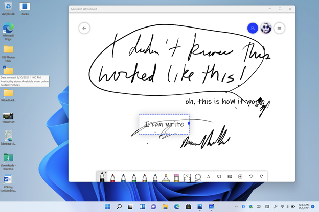 Приложение «Доска» с Surface Pen в Windows 11