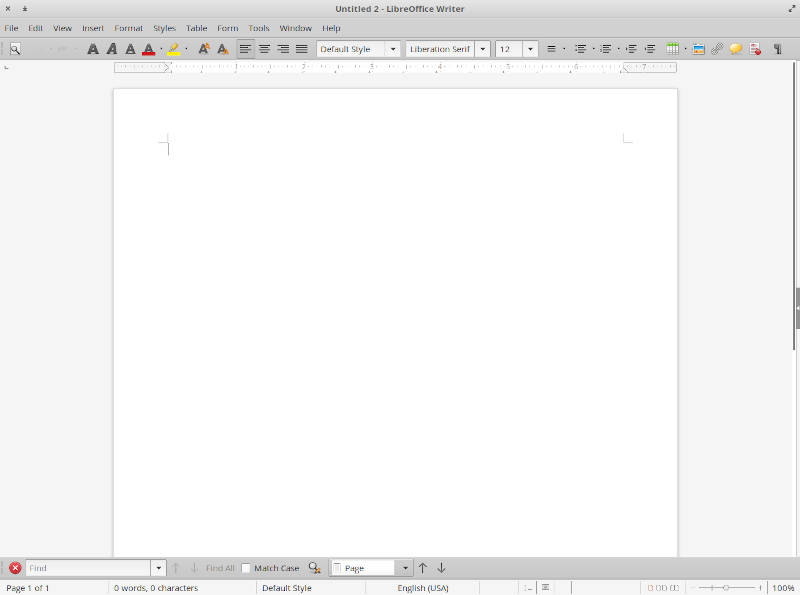 LibreOffice в элементарной ОС